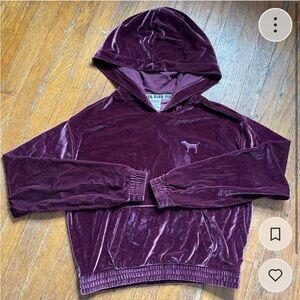 Victoria's Secret Purple Velvet Hoodie